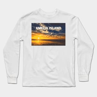 Sunrise over Amelia Island, Florida Long Sleeve T-Shirt